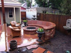 Fire pit patio